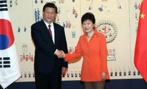Xi Jinping and Park Geun-hye